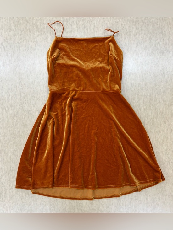 Urban Outfitters Dresses & Skirts - Urban Outfitters orange velvet mini dress